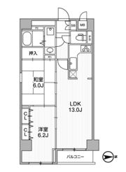 ベルフォーレ御徒町の間取り画像