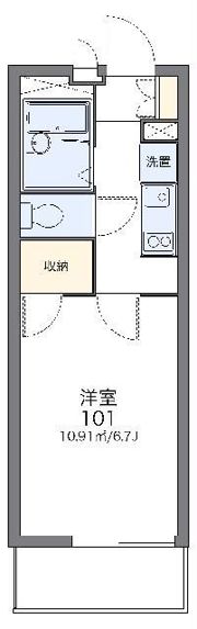 レオパレスゼルコヴァの間取り画像