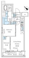 LUMICITY月島の間取り画像