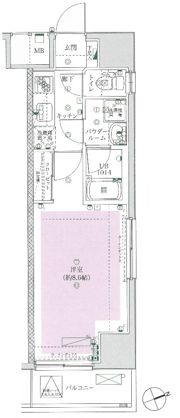 フェルクルールプレスト町屋駅前の間取り画像