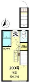フロイス蒲田の間取り画像