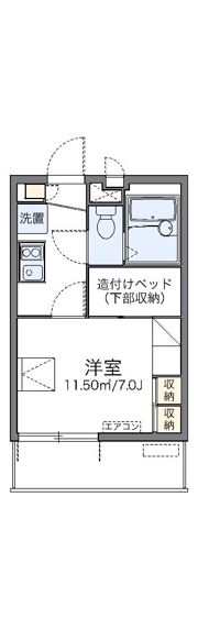レオパレス玉川ソレイユの間取り画像