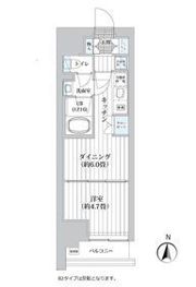 ライオンズフォーシア清澄白河の間取り画像