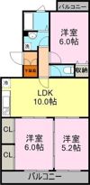ガーデンパレスカネブン A棟の間取り画像
