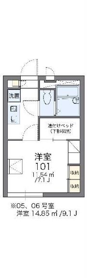 レオパレスYou－2の間取り画像