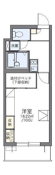 レオパレスパルコートEの間取り画像