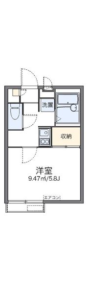 レオパレス上用賀三丁目の間取り画像