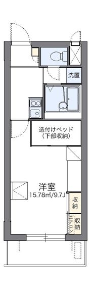レオパレスパルコートCの間取り画像