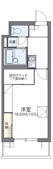 レオパレスパルコートDの間取り画像