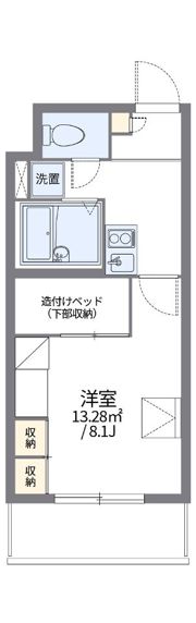 レオパレスパルコートAの間取り画像