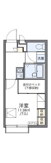 レオパレスウエストの間取り画像