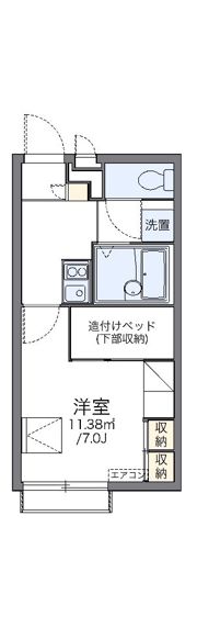 レオパレスウエストの間取り画像