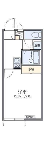 レオパレスアースリー生田の間取り画像