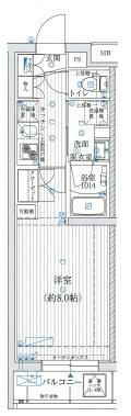 B CITY APARTMENT TOKYO SOUTHの間取り画像