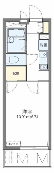 レオパレスカリスの間取り画像
