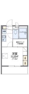 レオパレス多摩ぶらーまの間取り画像