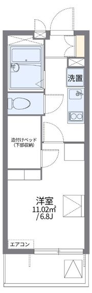 レオパレス春日の間取り画像