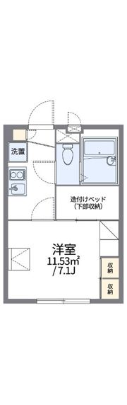 レオパレスフービエールの間取り画像