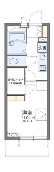 レオパレスアクセス登戸の間取り画像