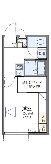 レオパレスグランドヒルズの間取り画像