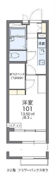 レオパレスGF白鷺の間取り画像