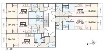 メルディアレジデンス梅屋敷の間取り画像