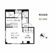 グレイスコート月島の間取り画像