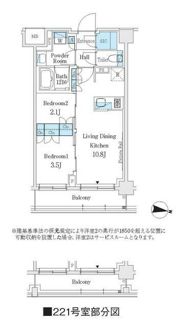 J．GRAN Court 品川西大井WESTの間取り画像