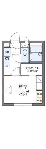レオパレスアプリコットⅡの間取り画像