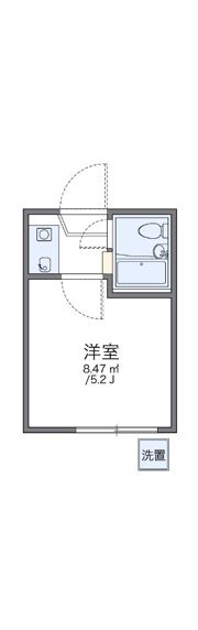 レオパレス南台第3の間取り画像