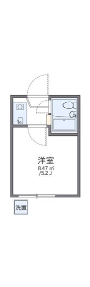 レオパレス南台第3の間取り画像