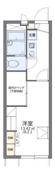 レオパレスはなみずきの間取り画像