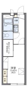 レオパレスGフォレスト沼袋の間取り画像