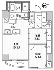 グラシアプレイス浅草橋の間取り画像