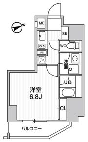 グラシアプレイス浅草橋の間取り画像