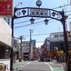 近くに駅前商店街 物件から220m徒歩3分あり