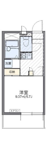 レオパレスラポールⅠの間取り画像