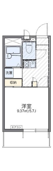 レオパレスラポールⅠの間取り画像