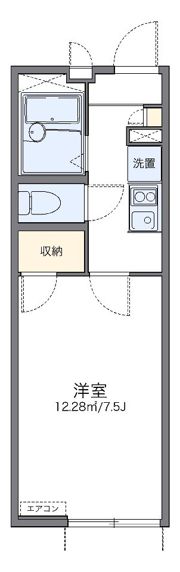 レオパレスプランタンソレイユの間取り画像