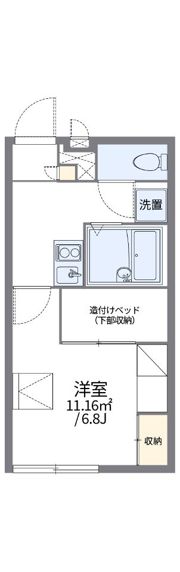 レオパレス豊Ⅲの間取り画像