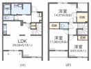 レオネクストガルテン南が丘の間取り画像