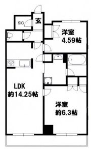 ジャコワ日本橋中洲の間取り画像