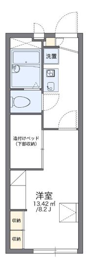 レオパレスやすらぎの間取り画像