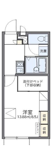 レオパレスワイズドルチェの間取り画像
