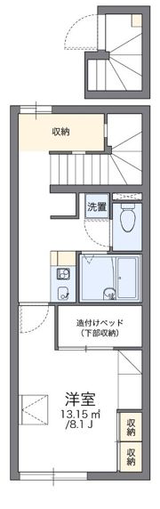 レオパレスメイプルコートⅠ号館の間取り画像