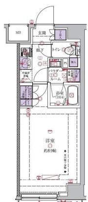 ガリシア中野富士見町の間取り画像