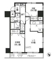 エステ－ジ築地の間取り画像