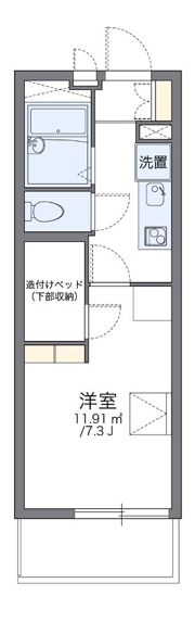 レオパレスシャルメの間取り画像