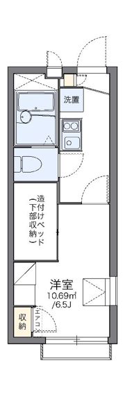 レオパレスメープルの間取り画像