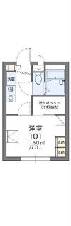 レオパレスアプリコットⅡの間取り画像